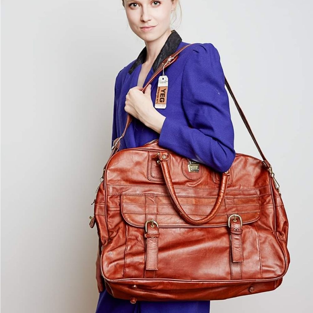 Vintage 60s 70s Carry On Bag Attaché